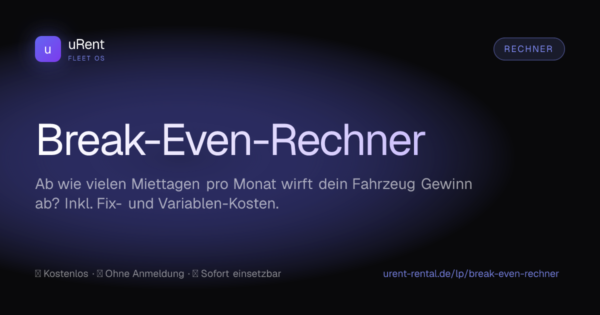 Break-Even-Rechner