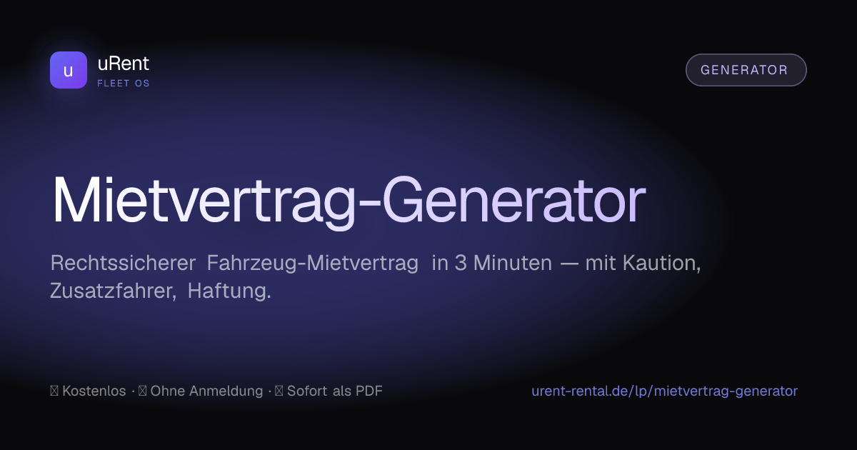 Mietvertrag-Generator
