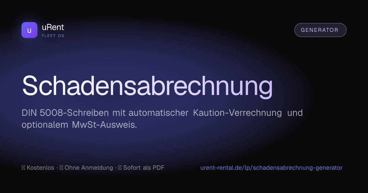 Schadensabrechnung-Generator