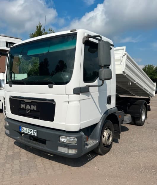 Kipper LKW 7,5 t Mieten Pritsche Dreiseitenkipper Verleih Langzeitmiete Vermietung 3-Seitenkipper 7500 kg