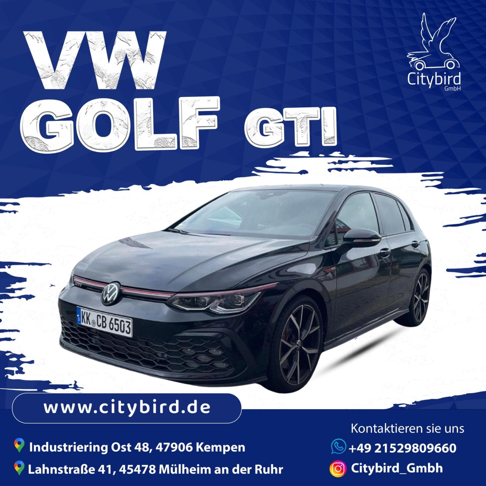 Auto mieten VW Golf GTI Pano Mietwagen