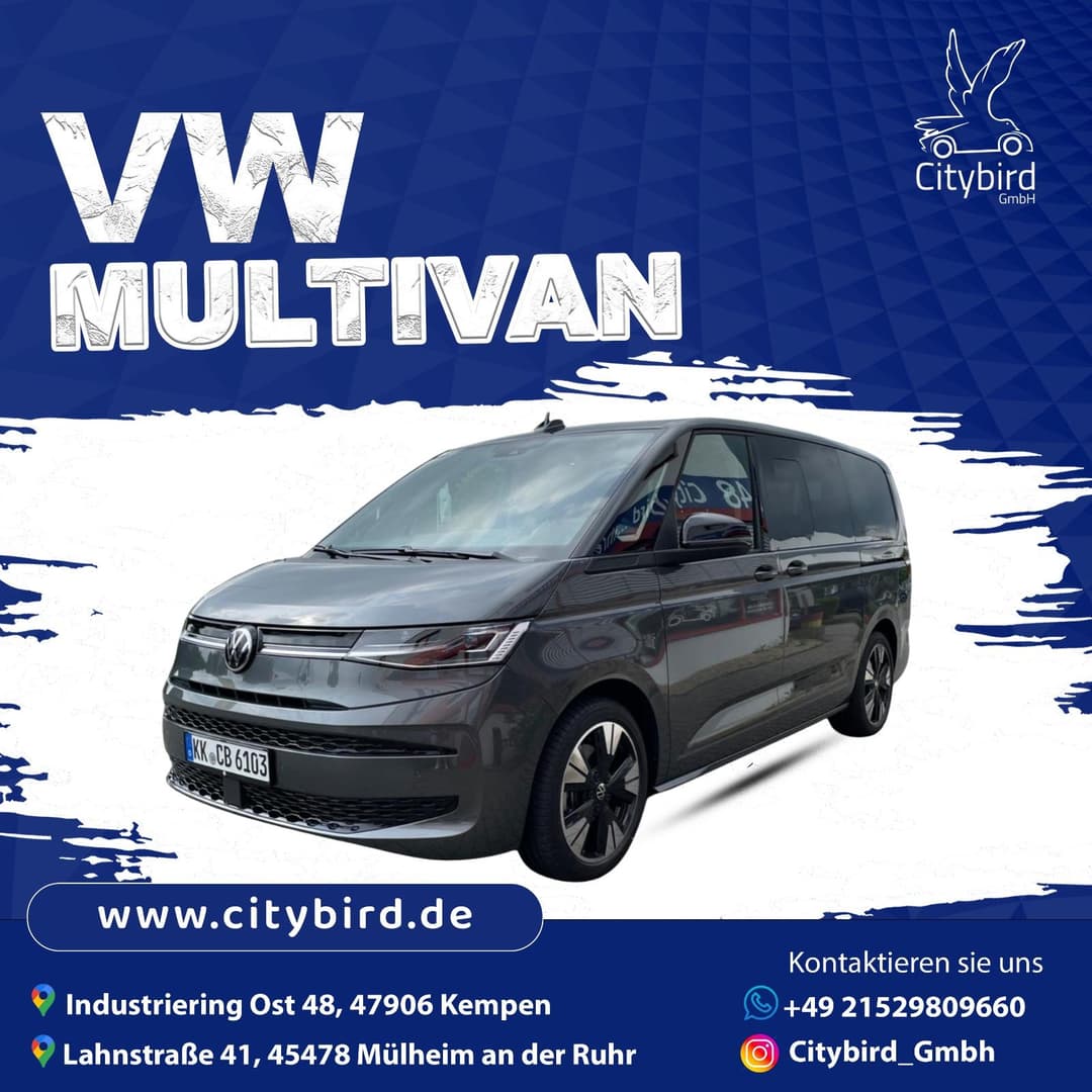 7 Sitzer mieten VW Multivan T7,Edition 2,0 l TDI Mietwagen