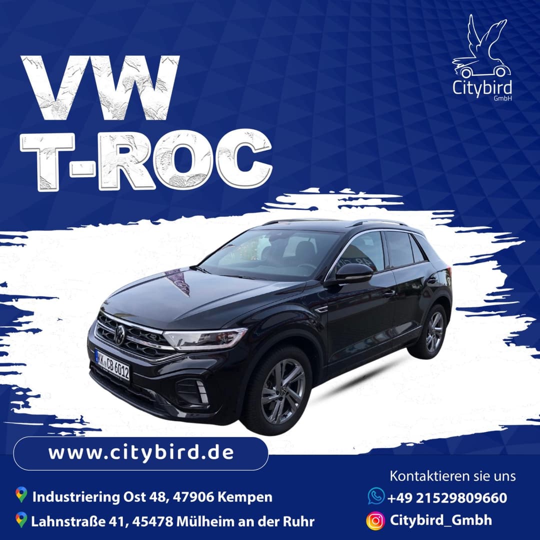 Auto mieten * VW T-ROC R-LINE * Mietwagen