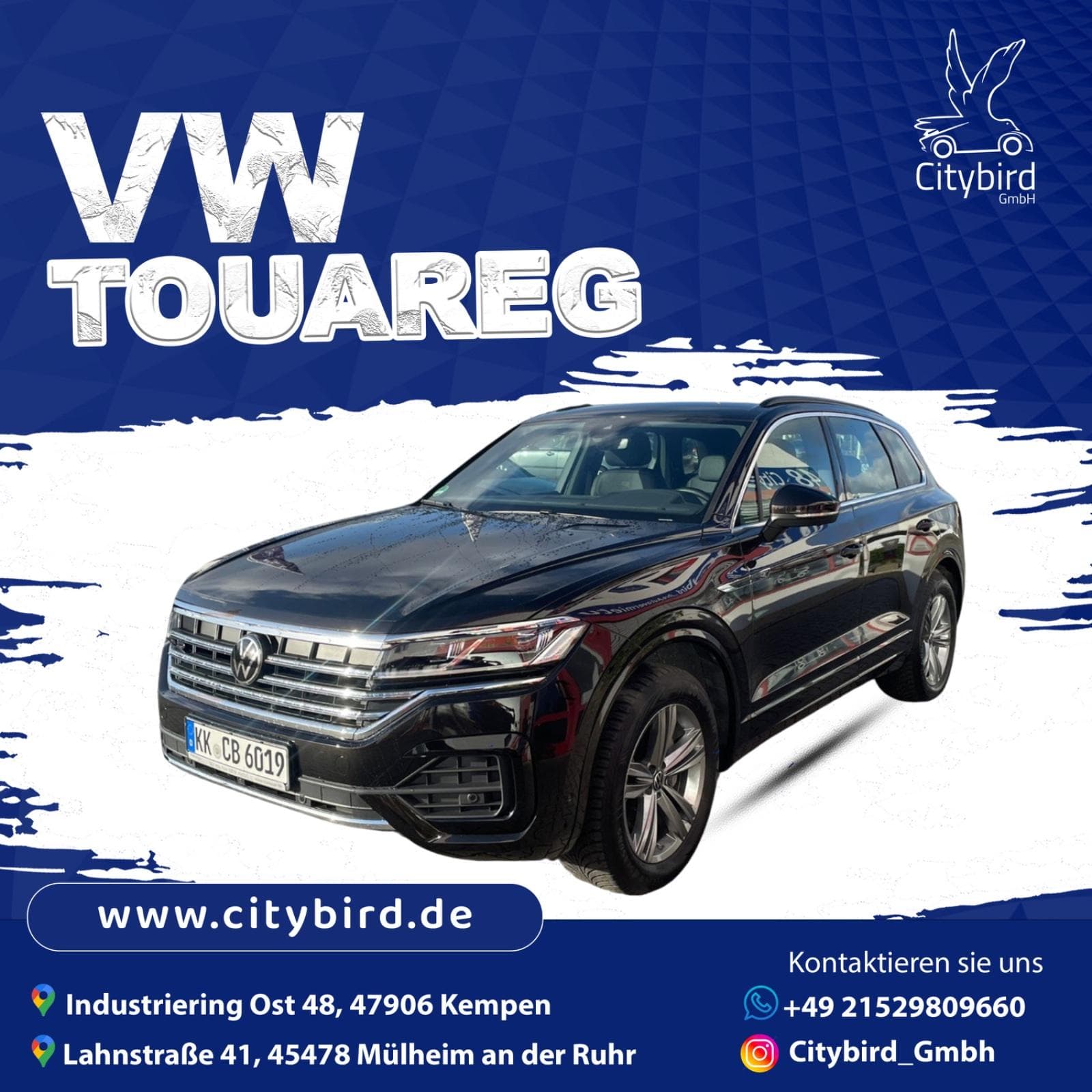 Auto mieten VW Touareg R-Line TDI Mietwagen