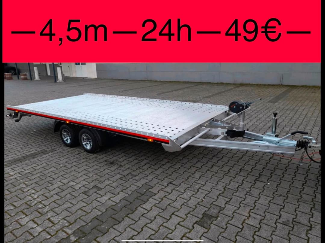 Autoanhänger , Anhänger , PKW , mieten ab 4,5m , 6,00m , 8,00m
