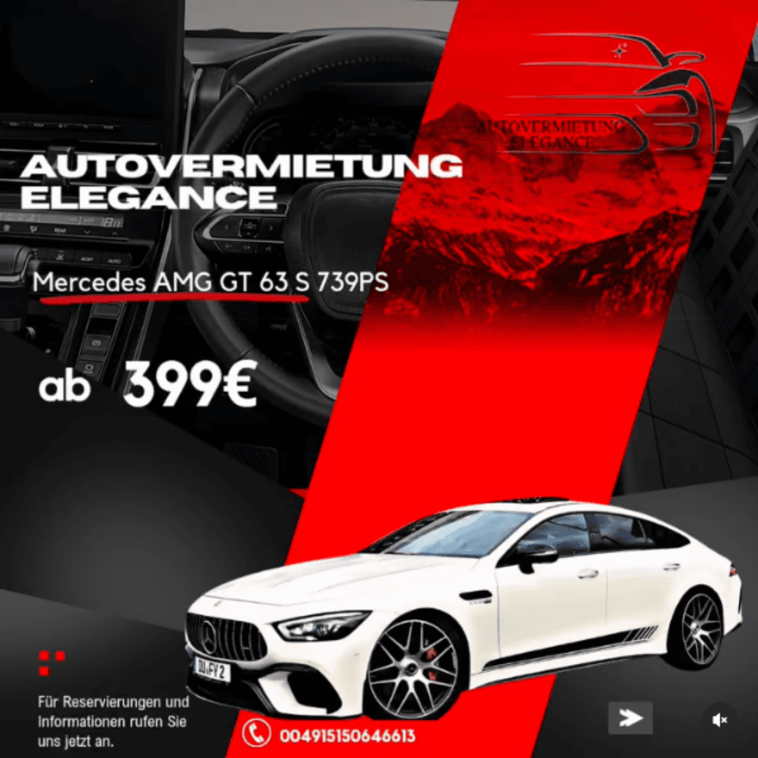 Autovermietung / Mietwagen / Mercedes AMG GT 63 S Edition 1