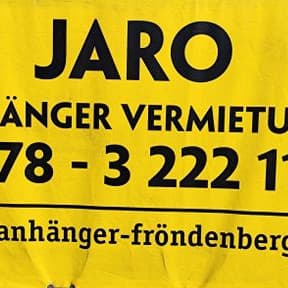 JARO Anhänger Vermietung Fröndenberg Logo