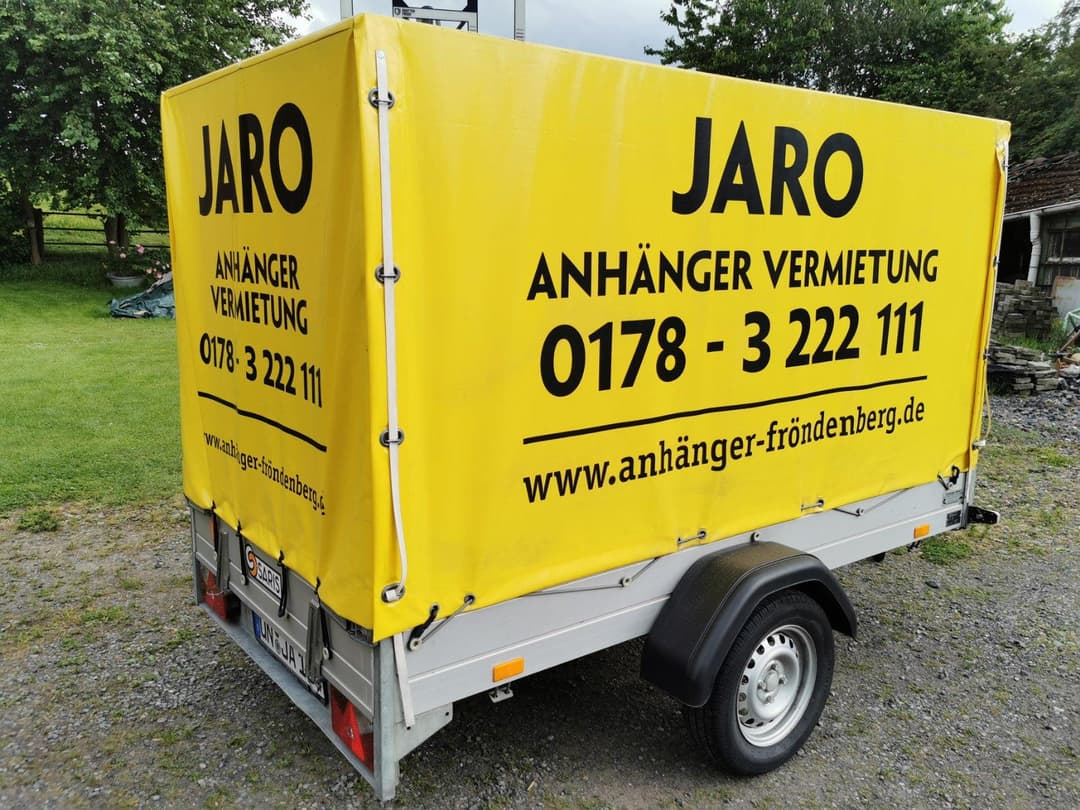 750 kg Anhänger zu mieten, leihen