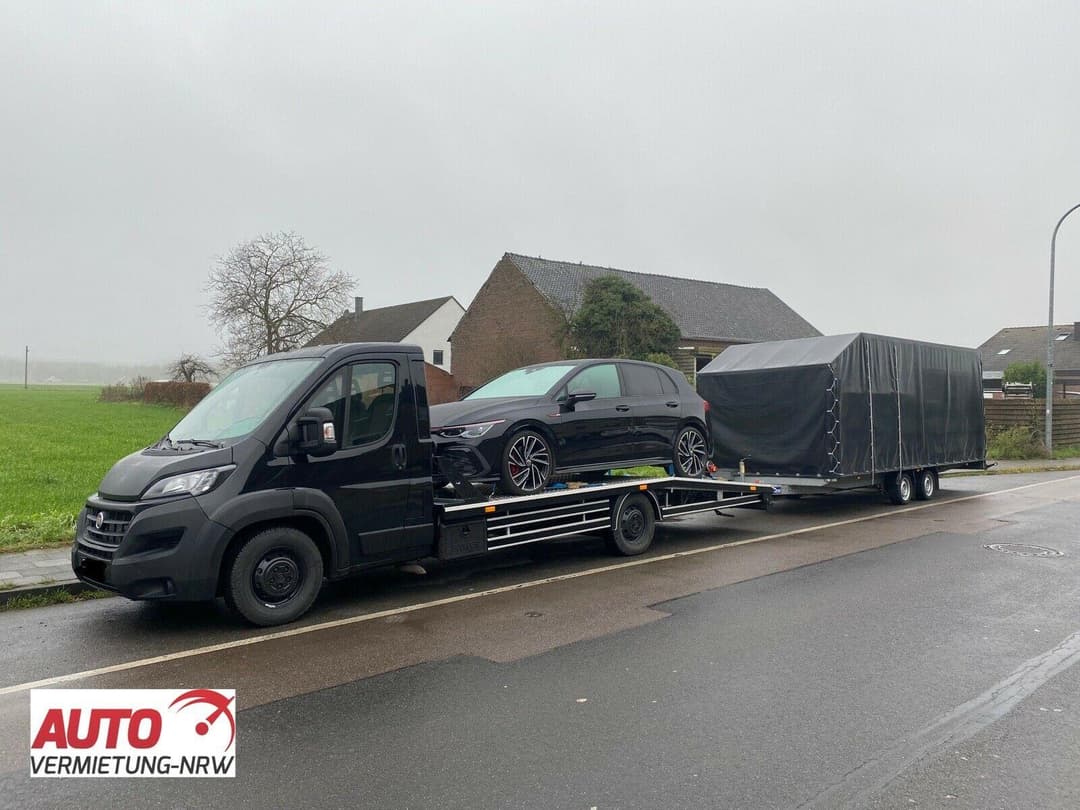Autotransporter mieten! Abschleppwagen Autovermietung NRW