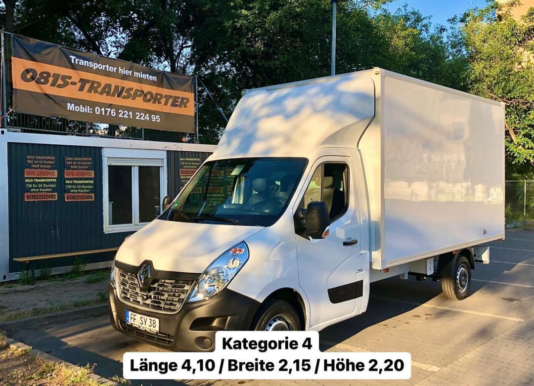 Möbelkoffer mieten 140€ / 24 Stunden / 200 KM frei jeder weitere 25 Cent / 7:00-22:00 Uhr täglich ohne Kaution