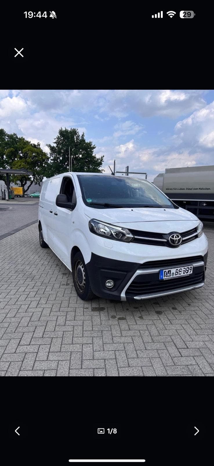 Transporter zu vermieten