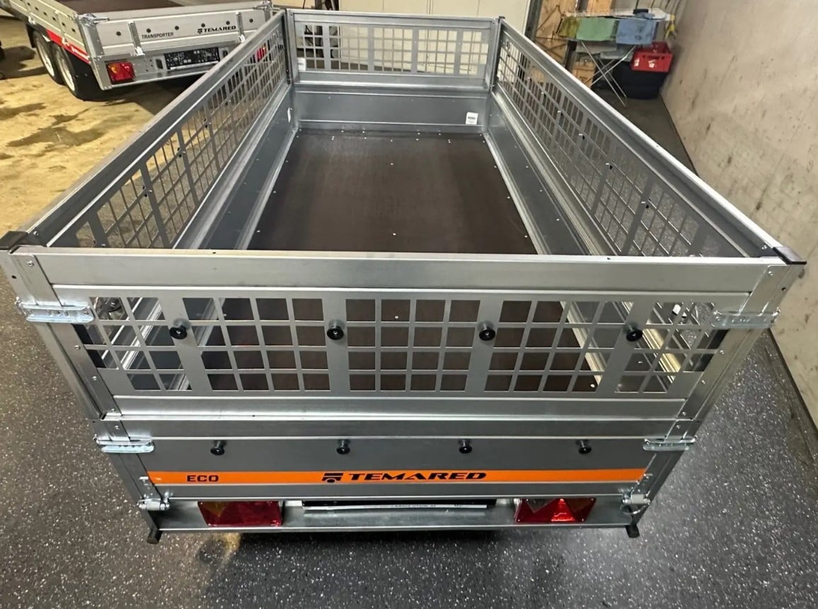 2-Achs Anhänger mieten Temared 750kg mit Gitterbox Bild 4