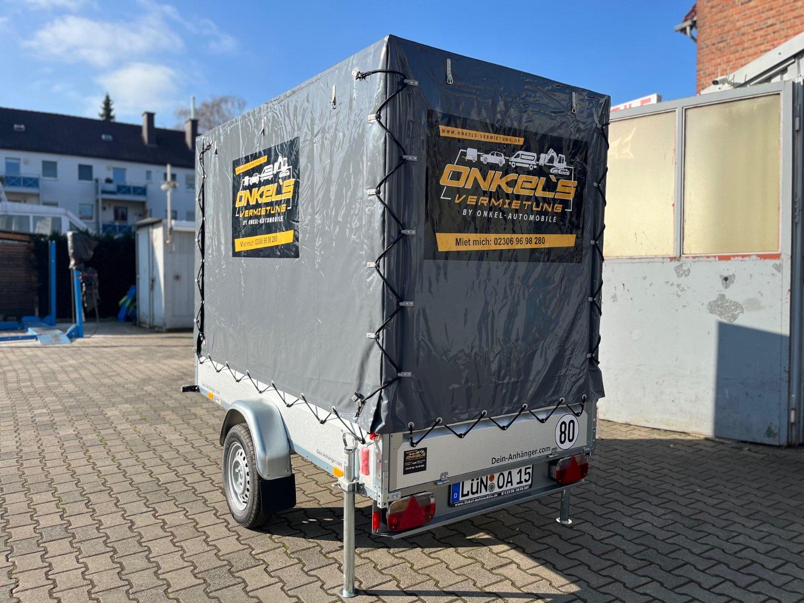 Anhänger Plane 1,80m hoch x 2,5m lang 750Kg Mieten, Verleih Bild 4