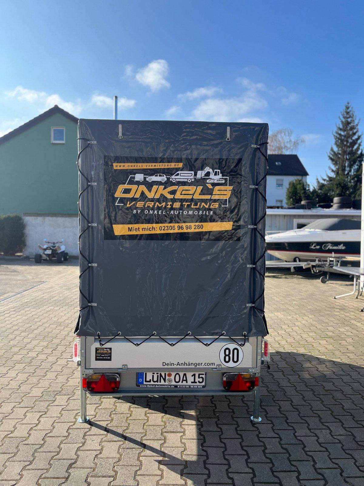 Anhänger Plane 1,80m hoch x 2,5m lang 750Kg Mieten, Verleih Bild 5