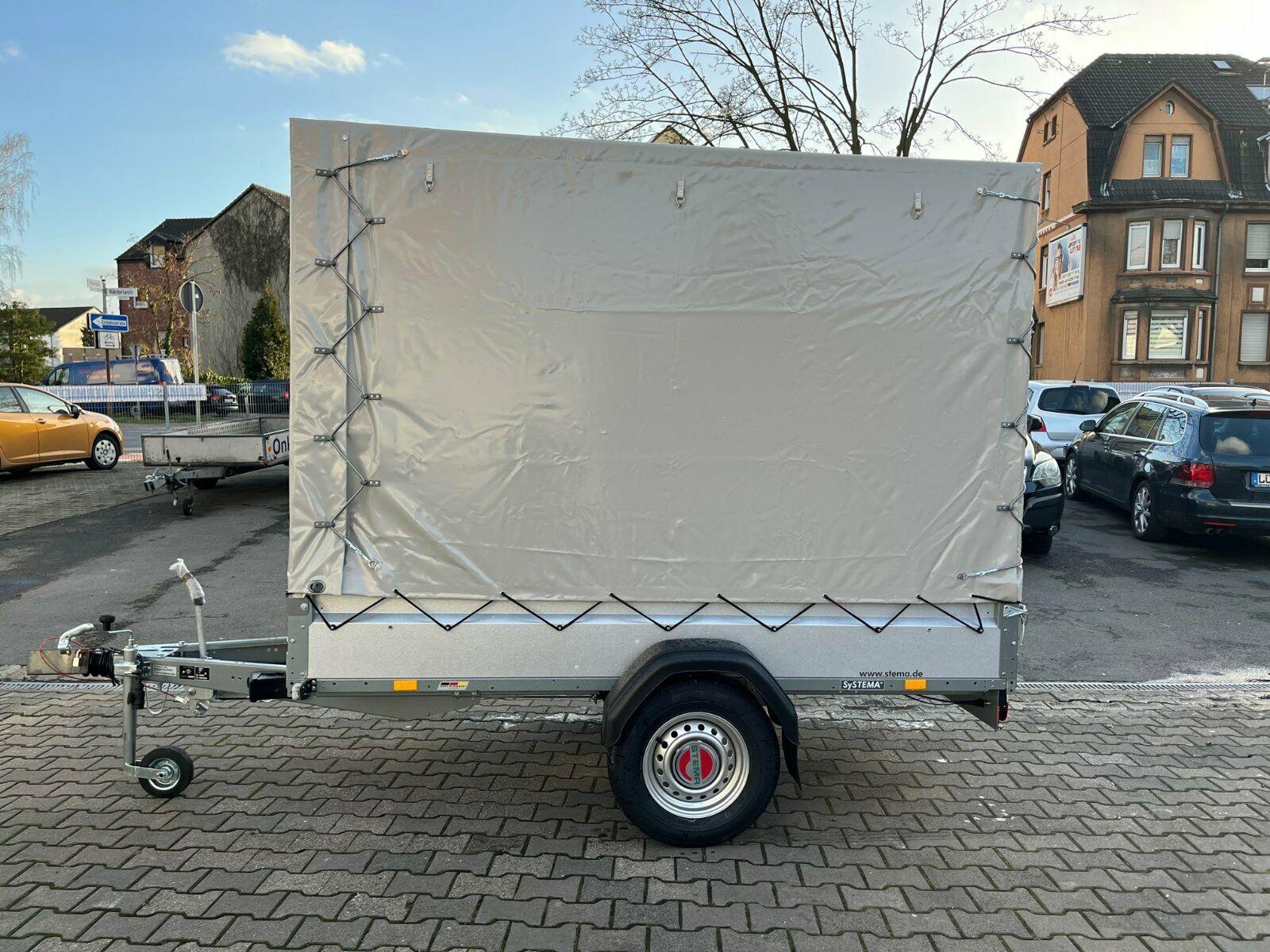 Anhänger mit Plane 1,3 T Vermietung, Hänger leihen, 128x180x251 nur 25€/24Std Bild 3