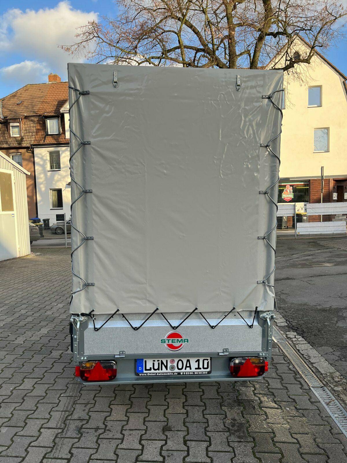 Anhänger mit Plane 1,3 T Vermietung, Hänger leihen, 128x180x251 nur 25€/24Std Bild 4