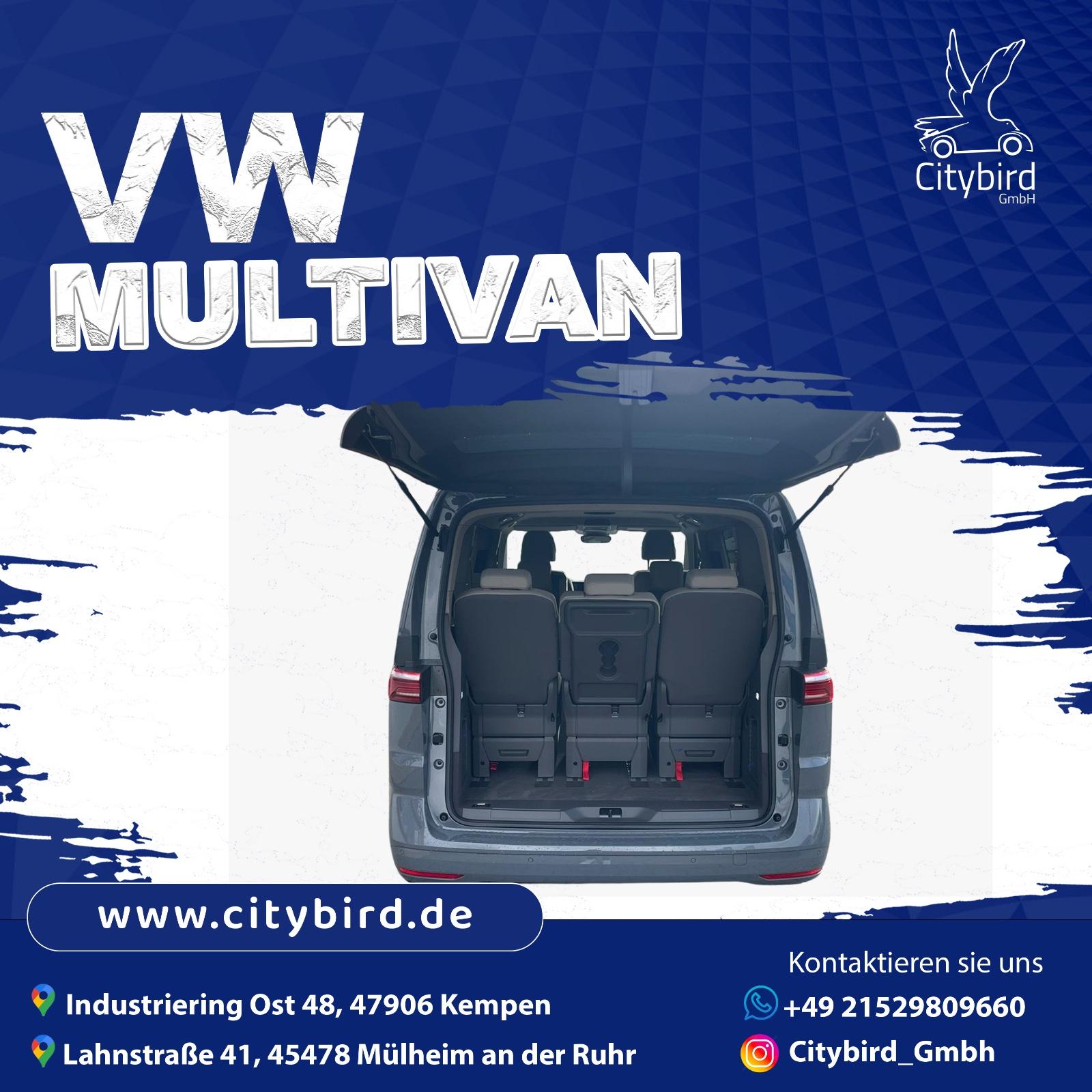 7 Sitzer mieten VW Multivan Dispo 2,0 l TDI Mietwagen Bild 4