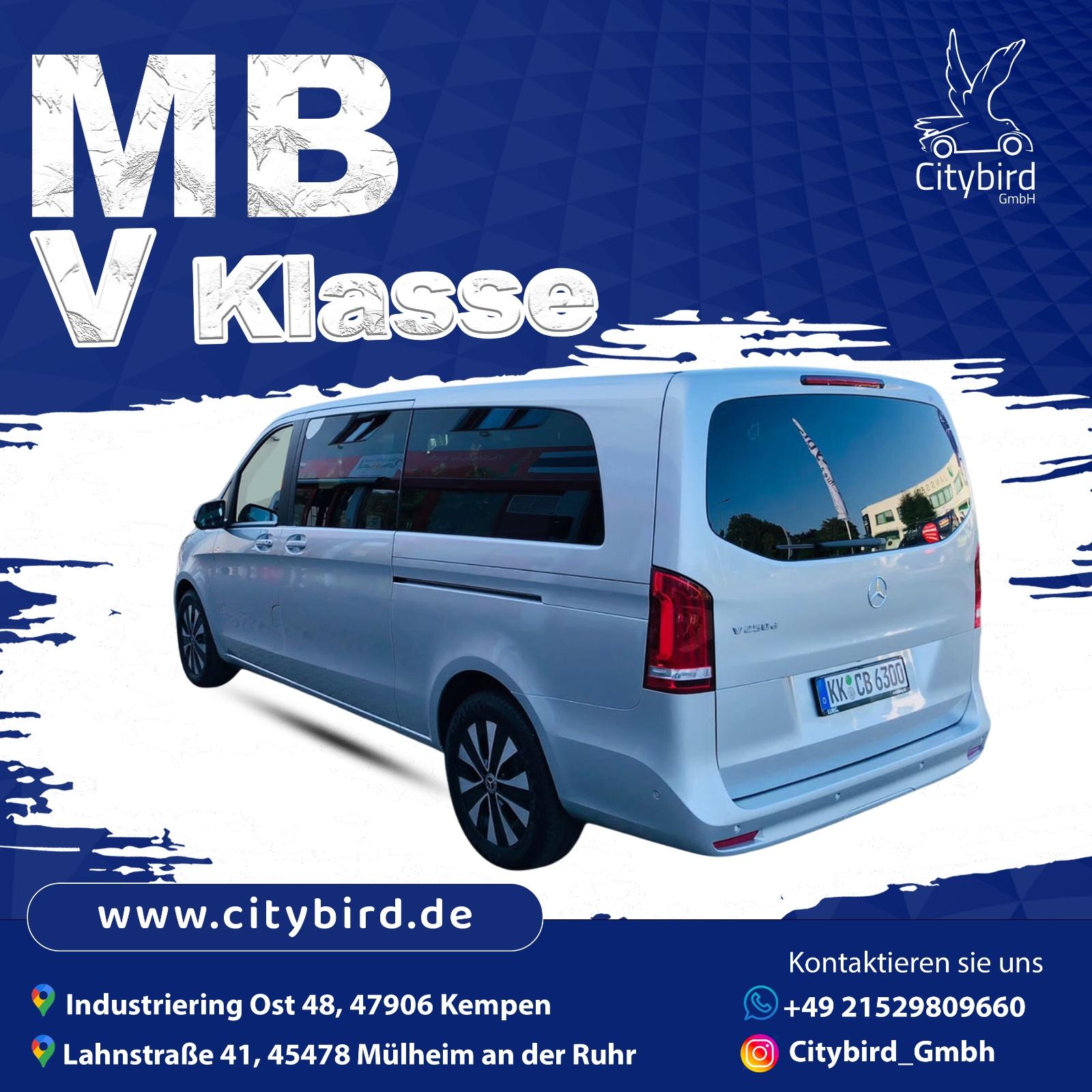 Auto mieten Kleinbus Mercedes-Benz V-Klasse 250 d/ Mietwagen Bild 4