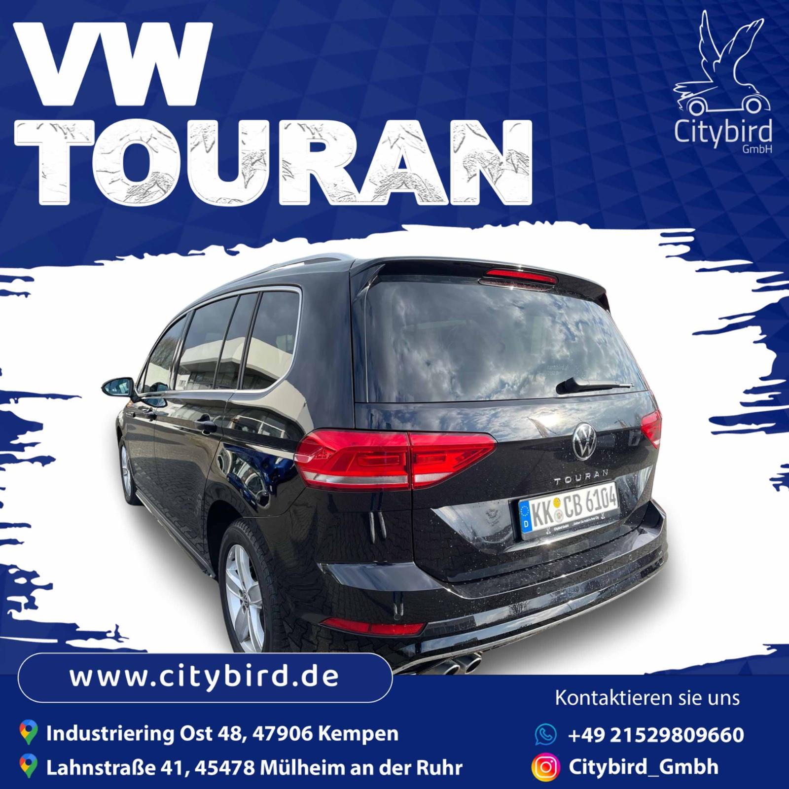 Auto mieten VW Touran Highline 2,0 l TDI SCR Mietwagen - 7 Sitzer Bild 3
