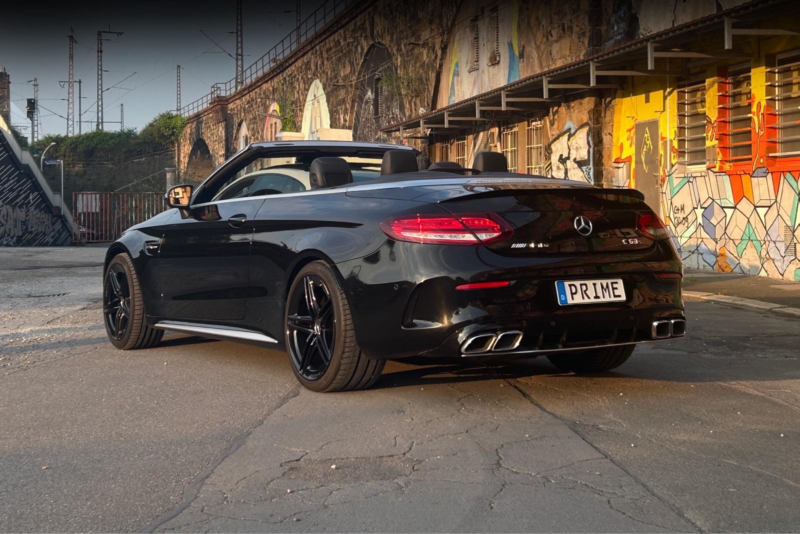 C63S Cabrio V8 Facelift mieten Hochzeitsauto leihen Leihwagen Bild 3