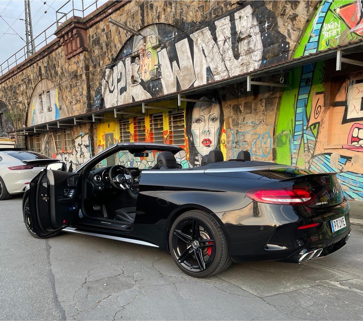 C63S Cabrio V8 Facelift mieten Hochzeitsauto leihen Leihwagen Bild 6