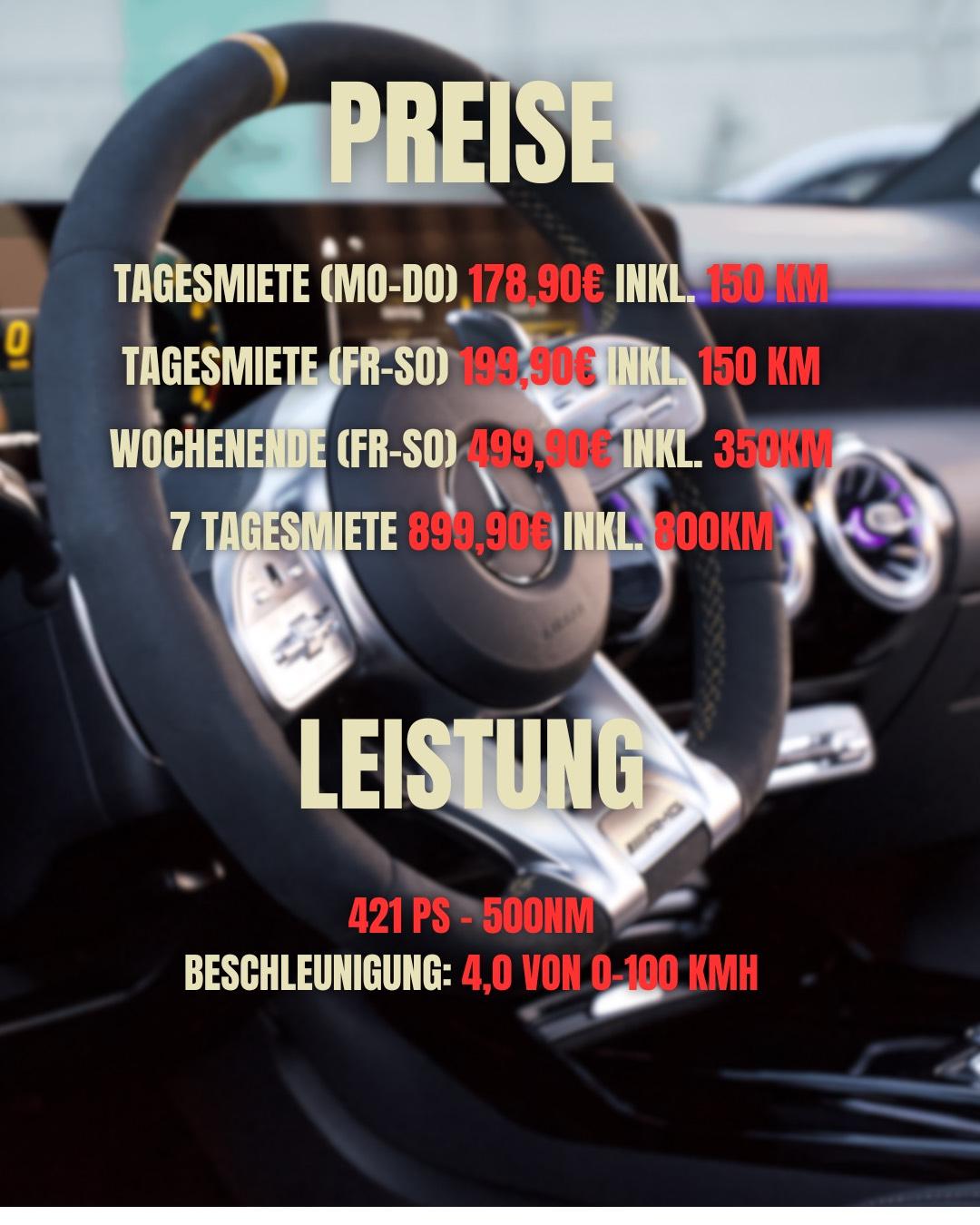 AMG mieten Cla 45s Bild 3