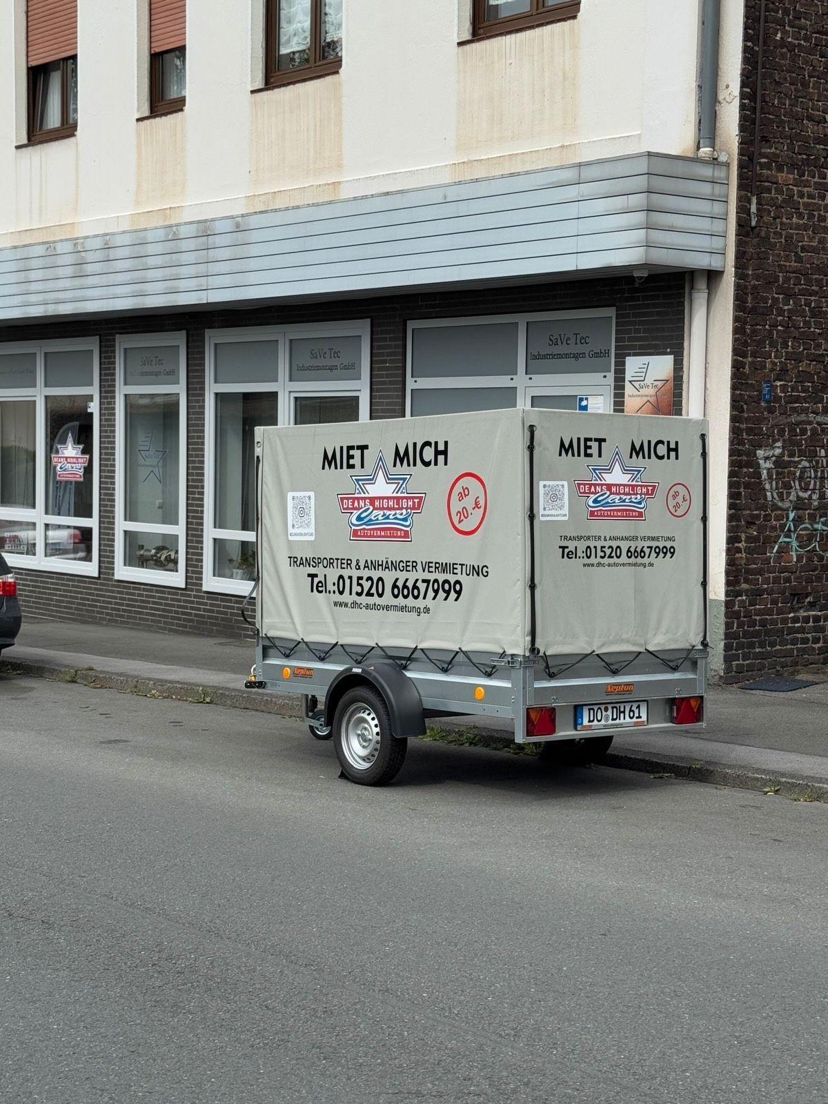 Transportanhänger mieten Anhänger Transporter Planenanhänger Bild 6