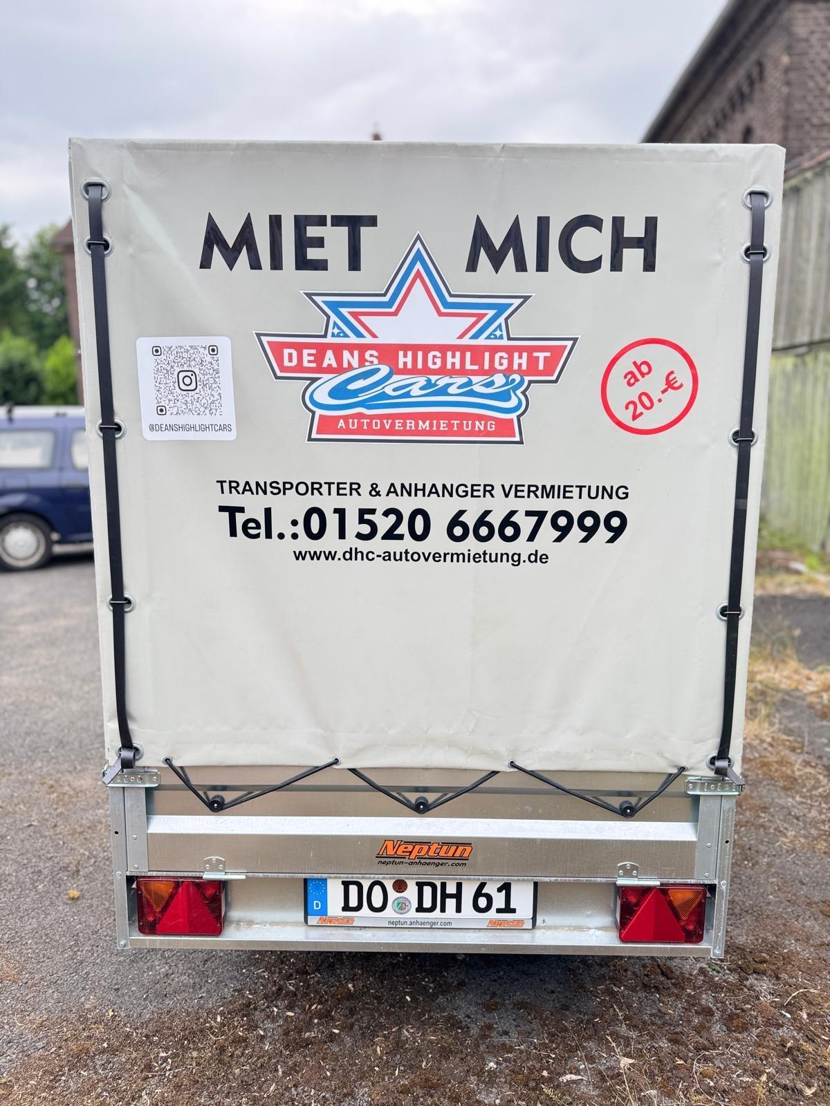 Transportanhänger mieten Anhänger Transporter Planenanhänger Bild 5