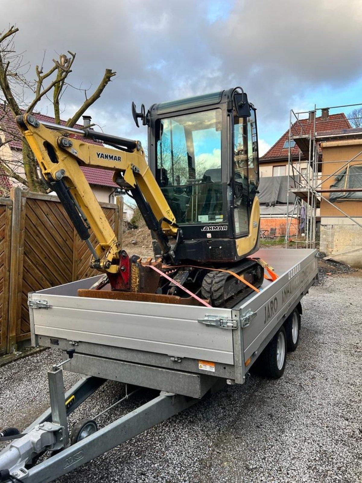 Bagger- sowie Baumaschinen-Transport-Anhänger zu mieten Bild 3