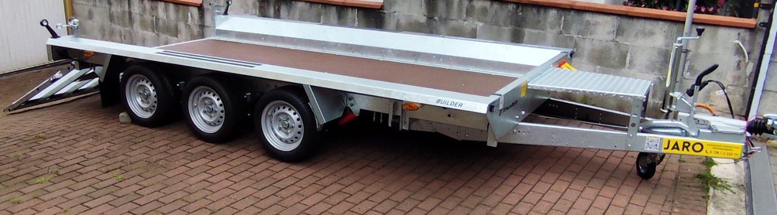 Baumaschinentransport- Anhänger zu vermieten, leihen Bild 3