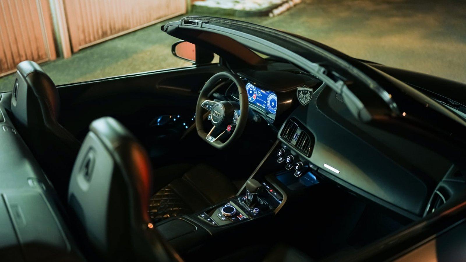 Audi R8 V10 Spyder Cabrio mieten Hochzeit Sportwagen Berlin Bild 3