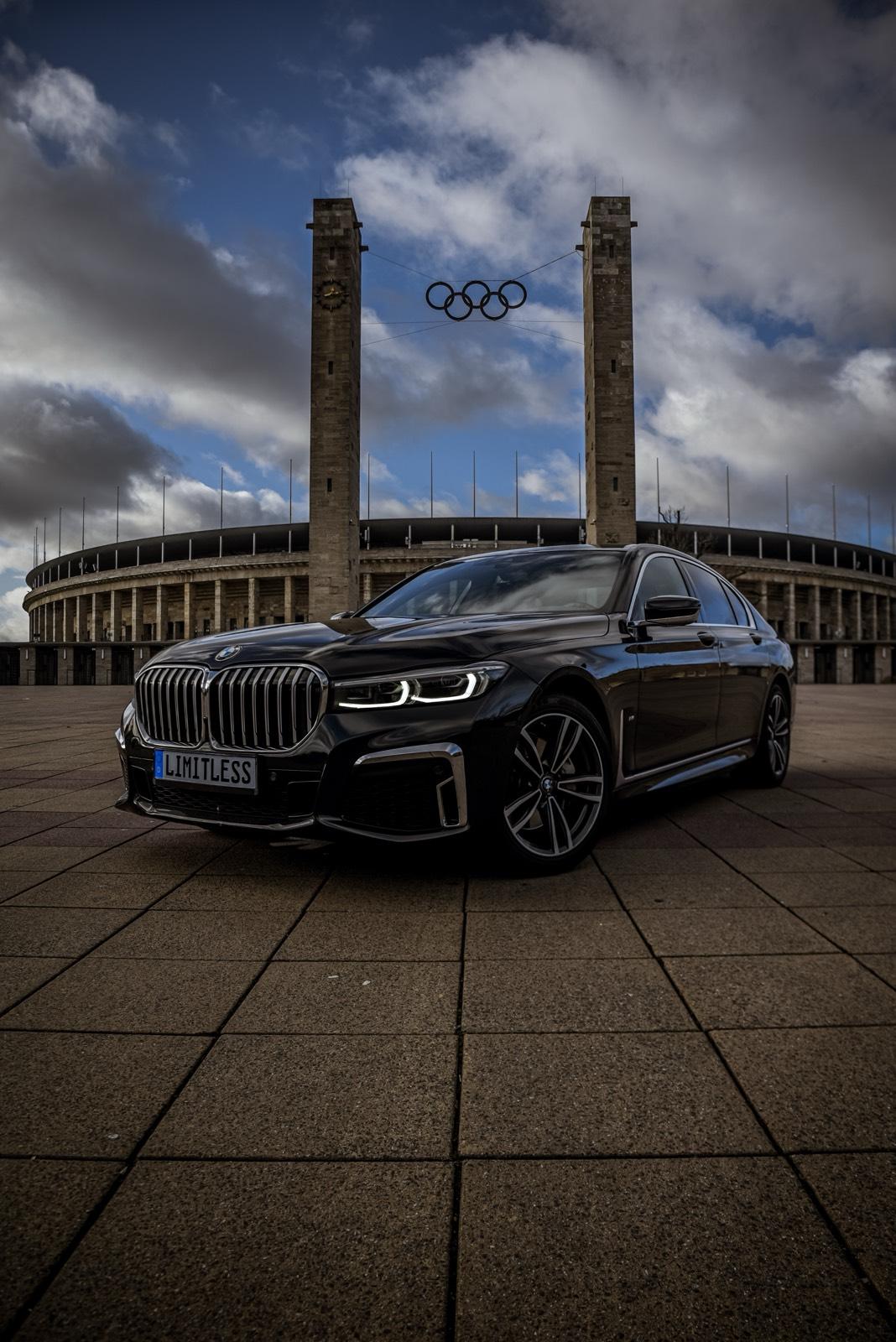 BMW 740d lang 2022 7er M Paket Limousine Hochzeitwagen mieten Berlin Bild 2