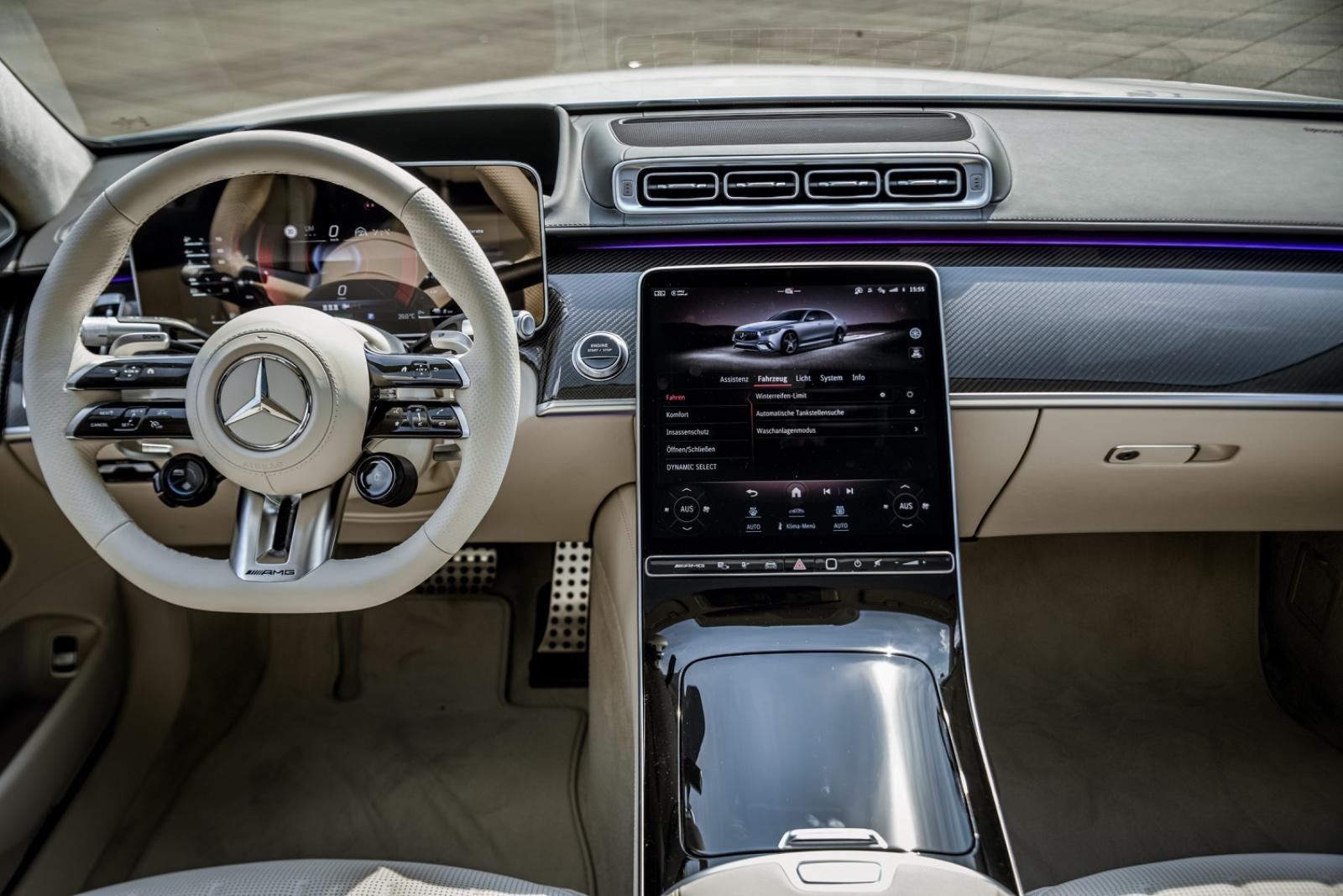 Mercedes-Benz S63 AMG E-Performance 2024 lang weiß 802 PS Sportwagen S Klasse Hochzeitsauto Limousine mieten Bild 3