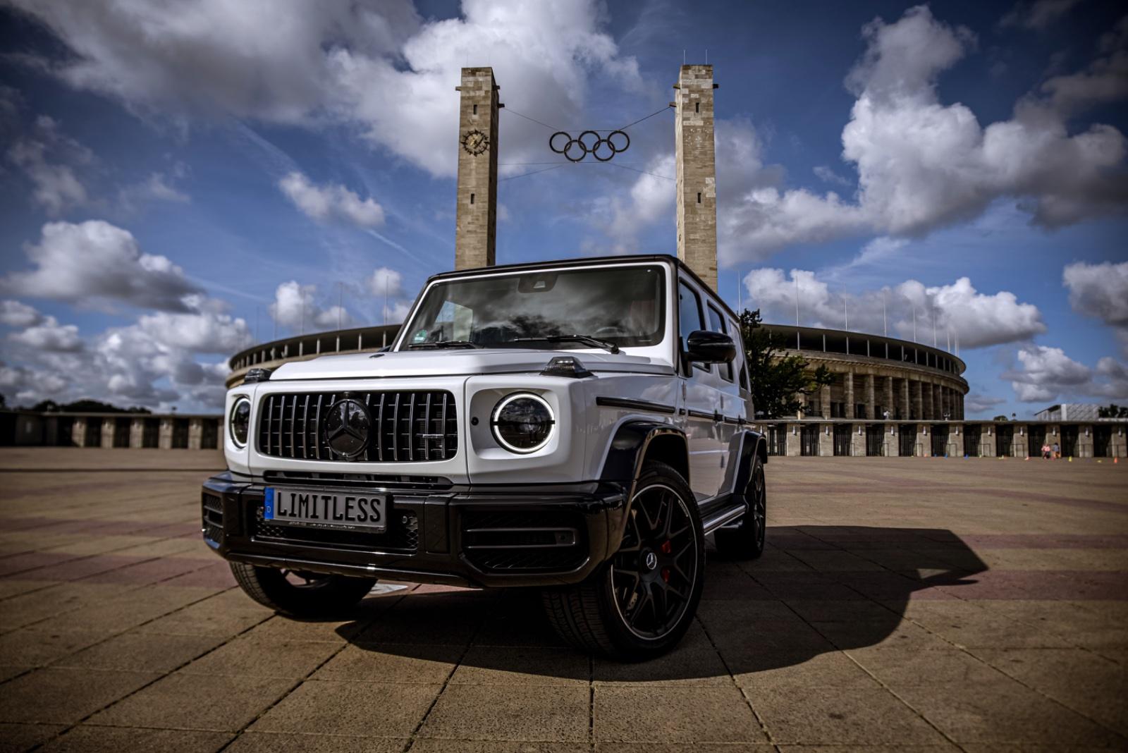 Mercedes-Benz G63 AMG Weiß 2024 mieten SUV G-Klasse G 63 Hochzeitsauto Sportwagen Bild 2