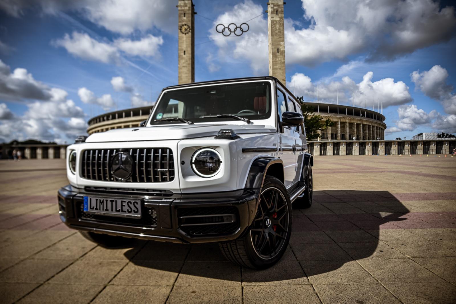Mercedes-Benz G63 AMG Weiß 2024 mieten SUV G-Klasse G 63 Hochzeitsauto Sportwagen Bild 3