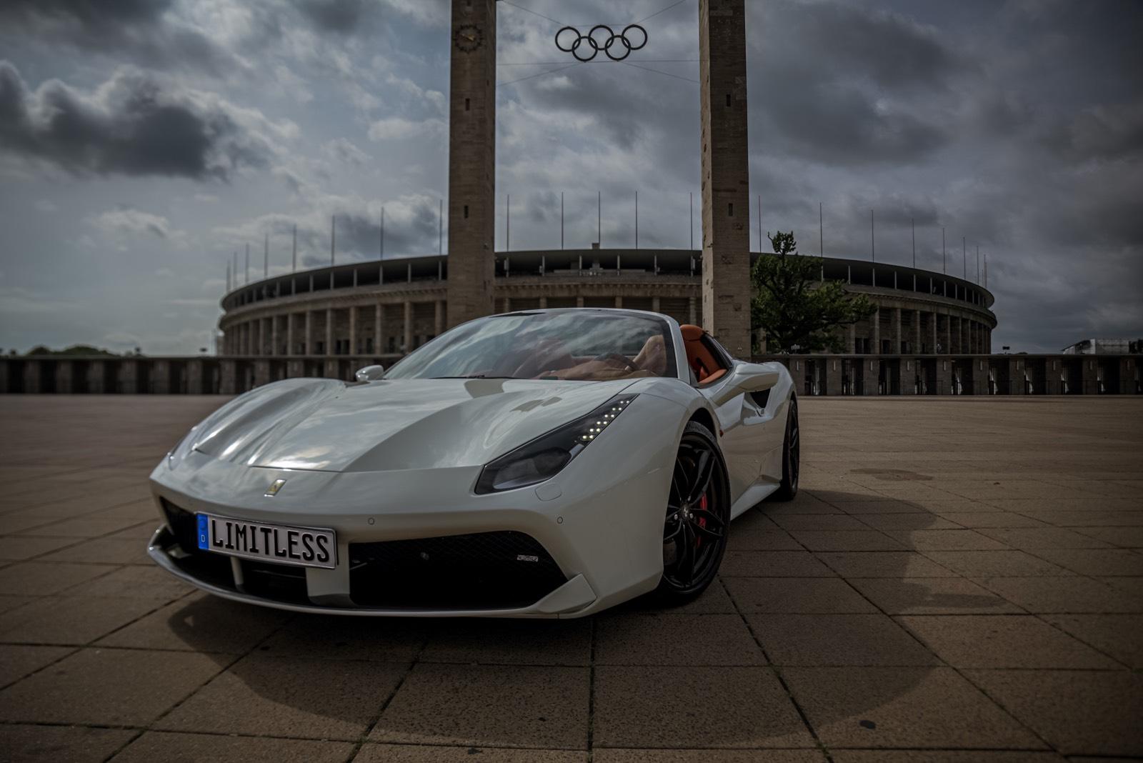 Ferrari 488 Spider mieten Berlin Exot GTS GTB Hochzeitsauto Sportwagen Cabrio Roadster Bild 4