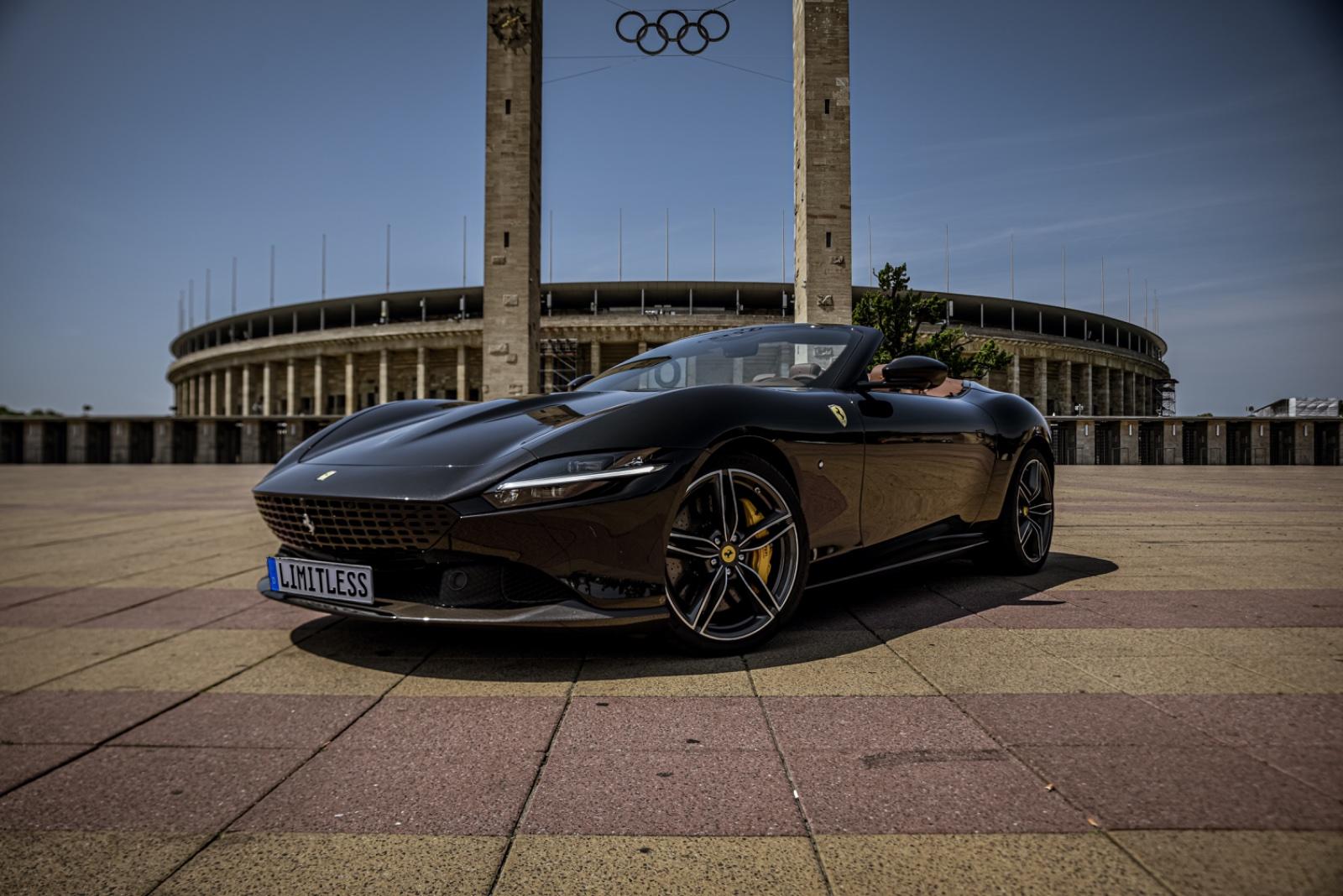 Ferrari Roma Spider 2025 mieten Berlin Cabrio Roadster Exot Sportwagen Hochzeitsauto Bild 2