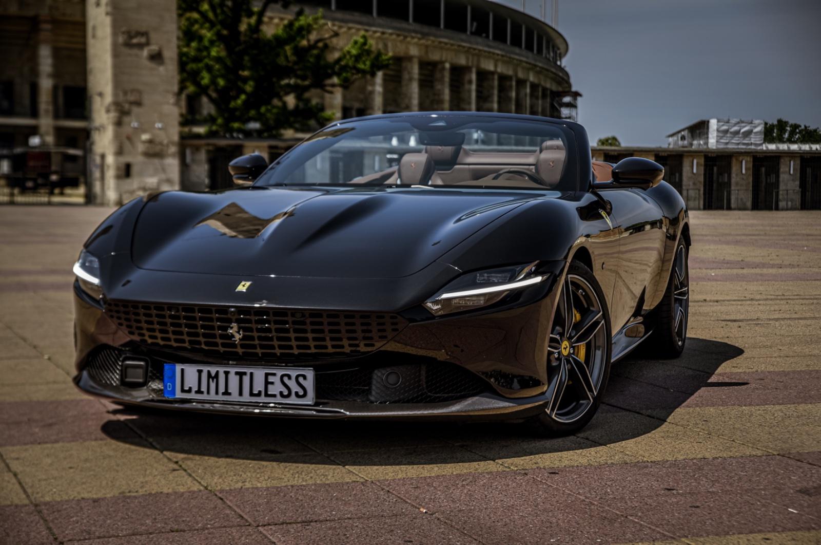 Ferrari Roma Spider 2025 mieten Berlin Cabrio Roadster Exot Sportwagen Hochzeitsauto Bild 5