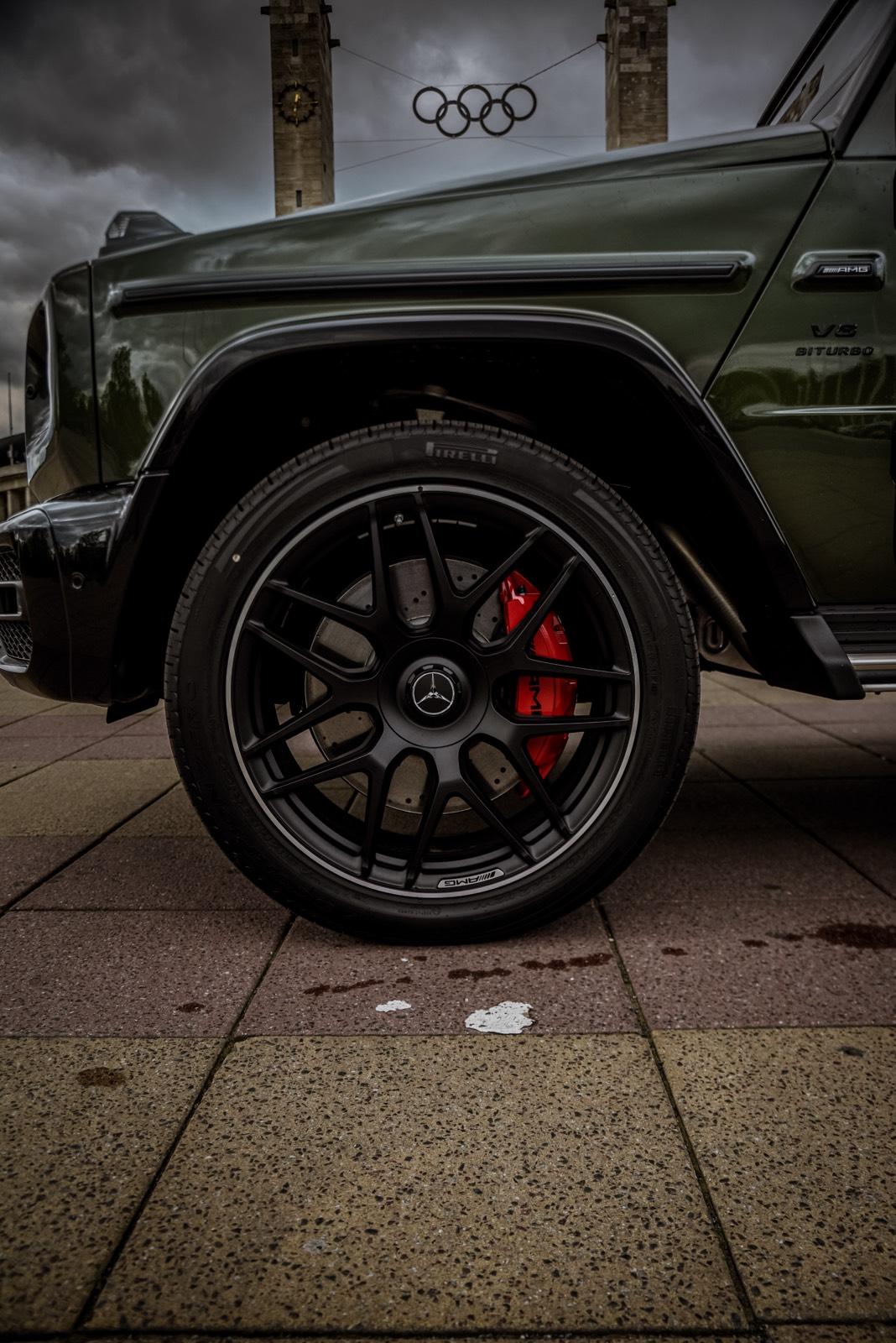 Mercedes-Benz G63 AMG Olivgrün 2024 mieten SUV G-Klasse G 63 Hochzeitsauto Sportwagen Bild 6