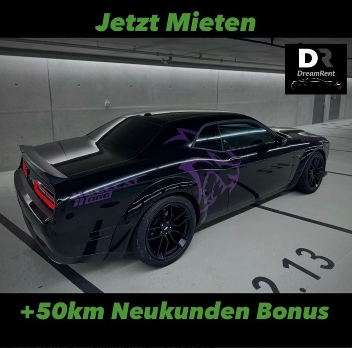 ✅ Jetzt Mieten ✅ Dodge Challenger Hellcat Redeye Widebody Kit 5.7 V8 Mieten ab 18 Auto Sportwagen mieten hochzeitsauto mieten Düsseldorf Lieferung nach essen Kö