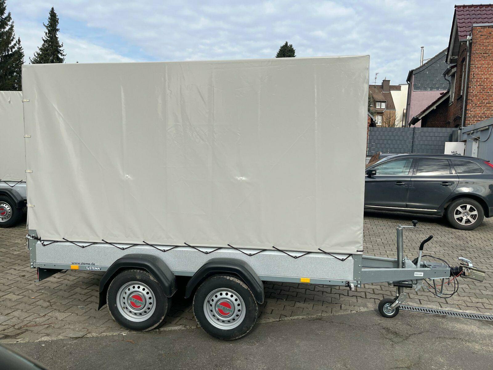 Anhänger mit Plane,Vermietung,Hänger leihen,Verleih,Mieten 2Tonnen 3meter 180cm hoch