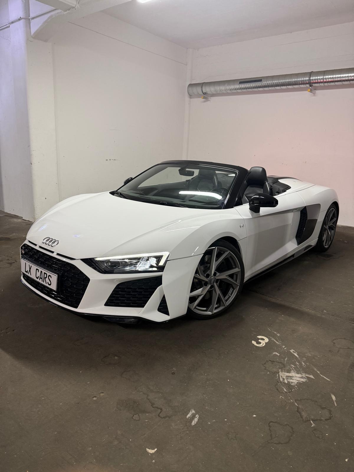 AUDI R8 SPYDER V10 DÜSSELDORF MIETEN LEIHEN MIETWAGEN SPORTWAGEN