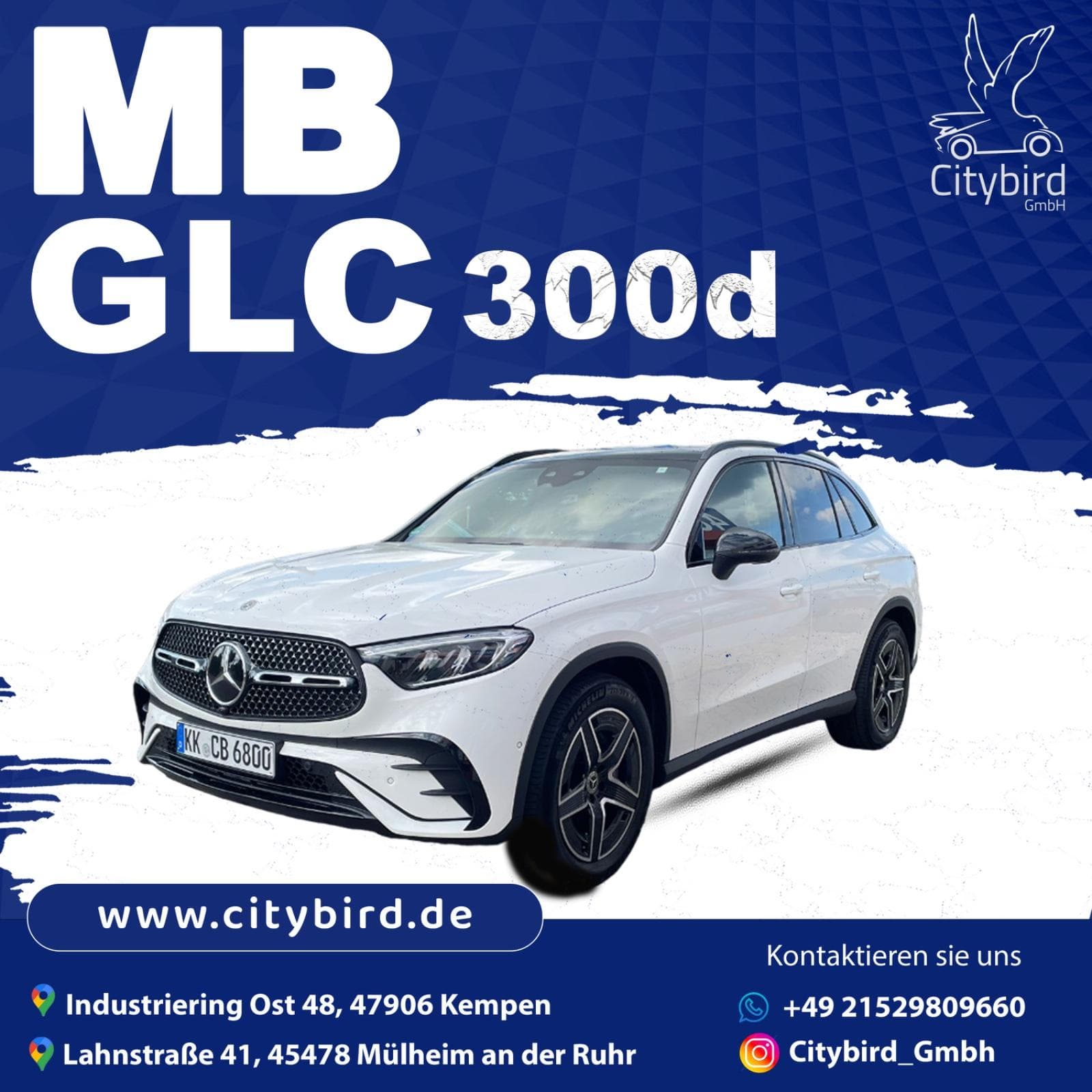 Mercedes-Benz GLC 300d 4 Matic mieten in Kempen ab 109€/Tag