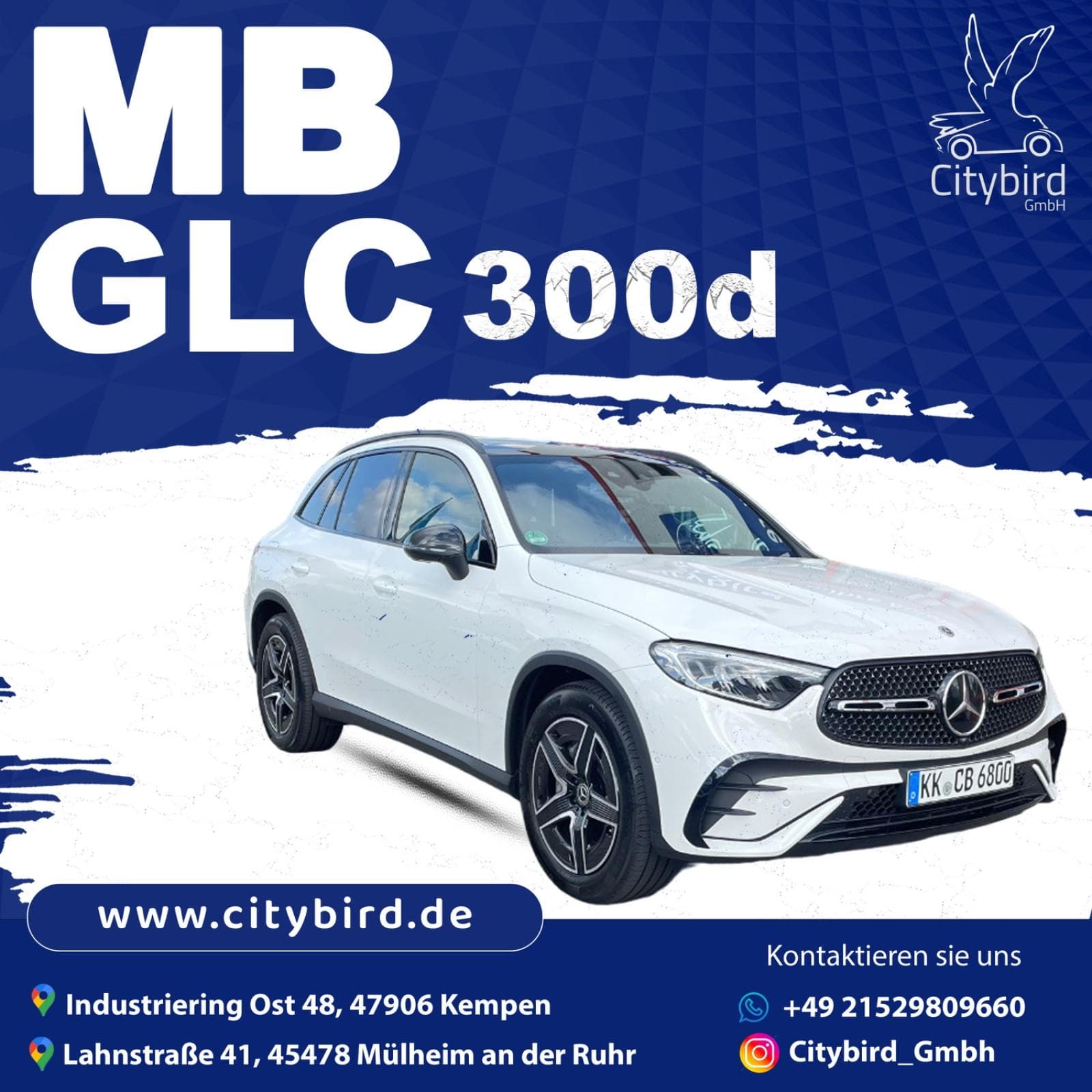 Mercedes-Benz GLC 300d 4 Matic mieten in Mülheim an der Ruhr ab 109€/Tag