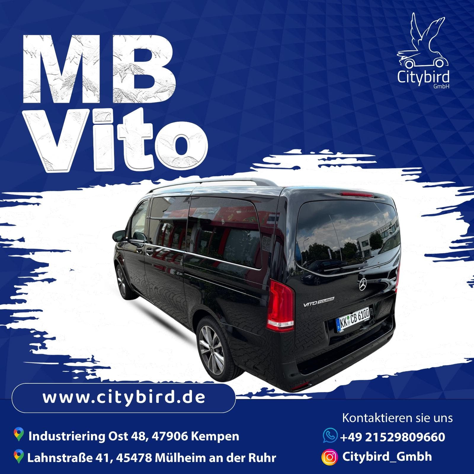 Mercedes-Benz Vito Tourer Kleinbus mieten in Kempen ab 145€/Tag