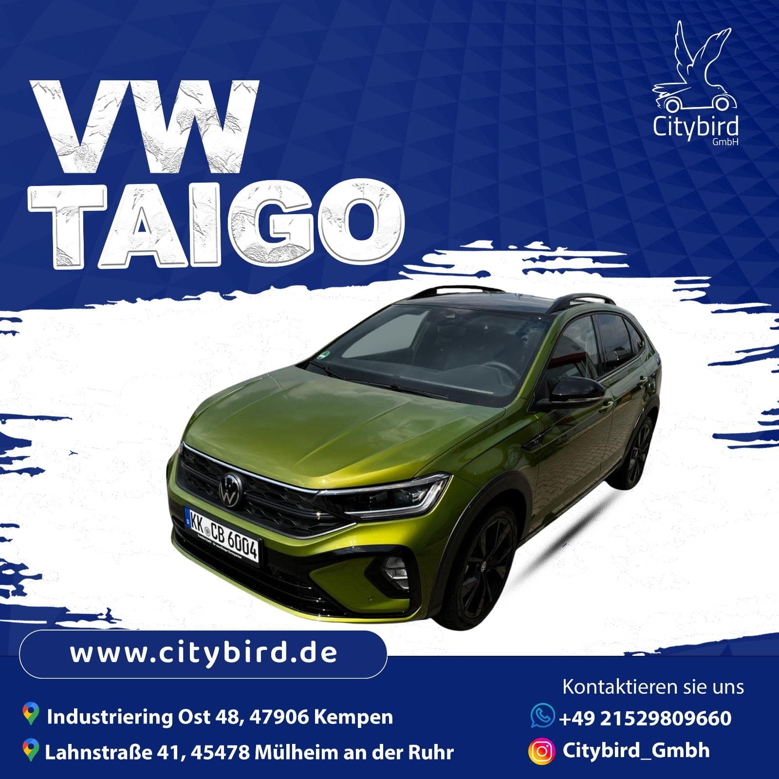 *Langzeitmiete Auto Abo Aktion* Volkswagen Taigo R-Line ab… mieten in Kempen ab 850€/Tag