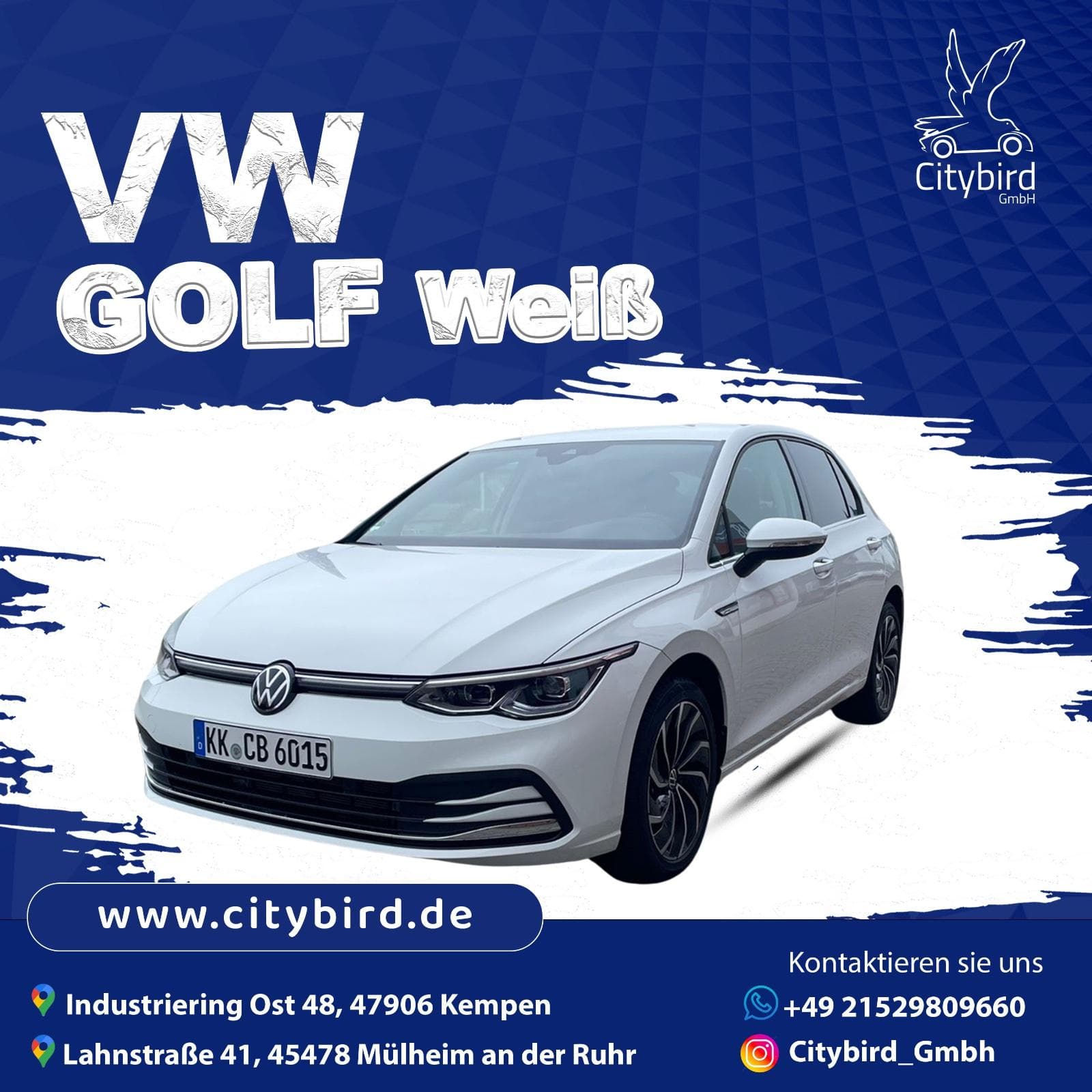 Volkswagen *Langzeitmiete Auto Abo Aktion* Golf Style 1,5… mieten in Kempen ab 890€/Tag