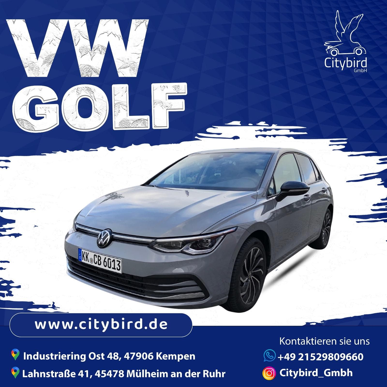 Volkswagen Golf Active 1,5 l eTSI OPF mieten in Kempen ab 53€/Tag