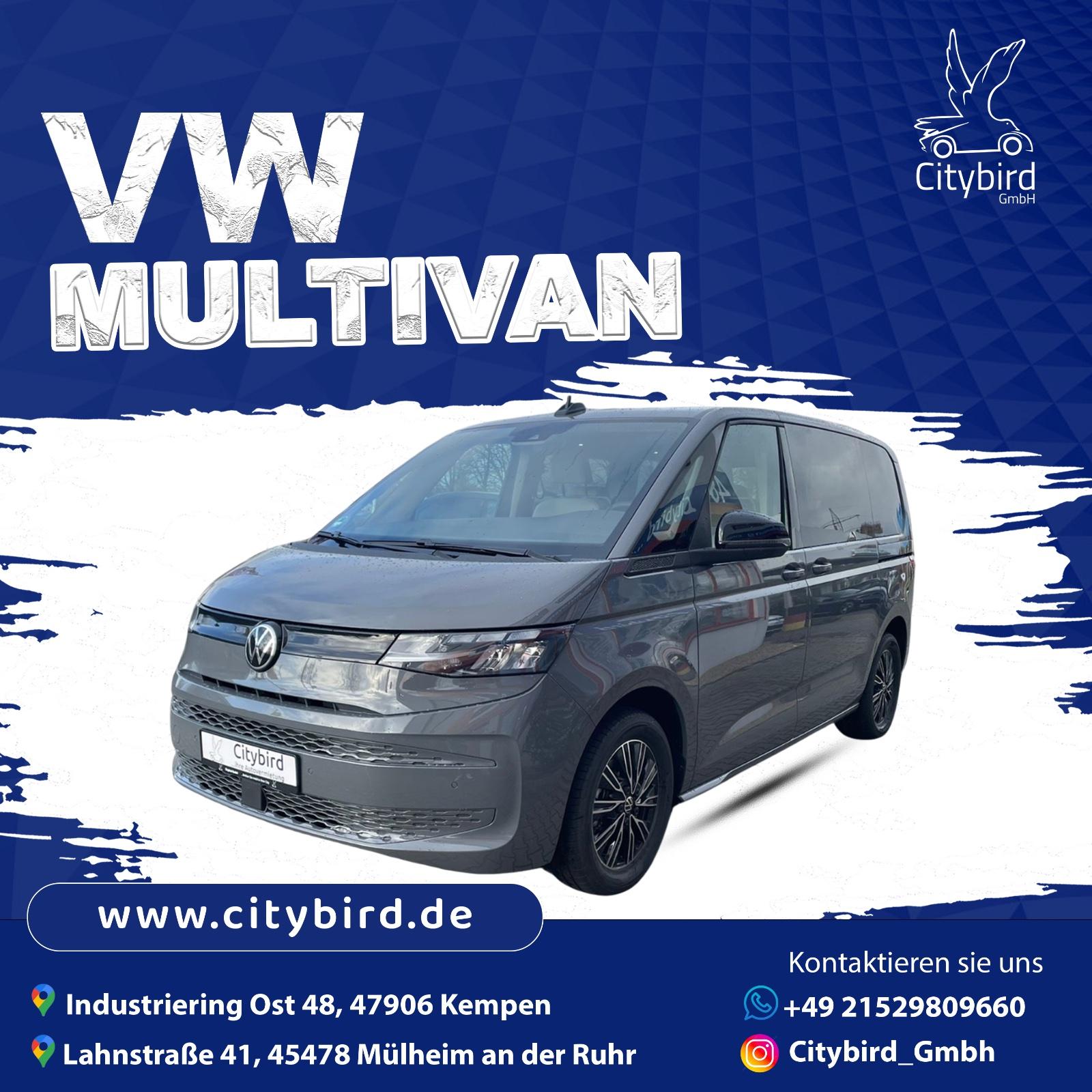 7 Sitzer mieten VW Multivan Dispo 2,0 l TDI Mietwagen