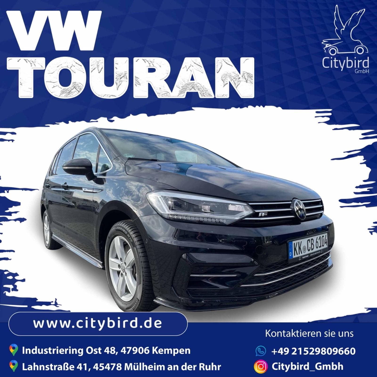 VW Touran Highline 2,0 l TDI SCR mieten in Kempen ab 79€/Tag